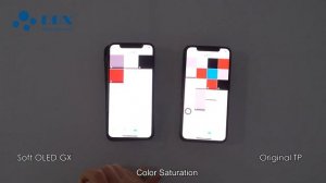 iPhone X Soft OLED GX & Original TP Screen Comparison