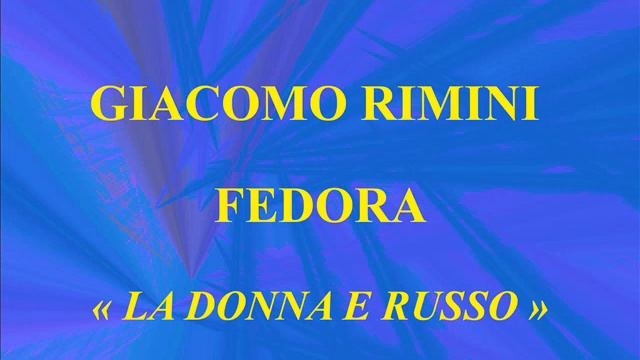 Giacomo Rimini   Fedora   La donna e russa   Vocalion A 60051 enregistré en 1920 1924