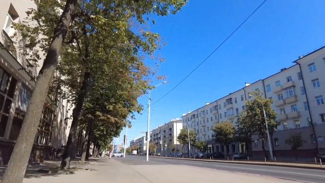 По ул.Долгобродская от сквера Содружества к парку им. Александра Герасименко #беларусь #м