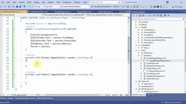 Location Finder Part 17 Friends Request Accept Reject UnFriend Setting in Xamarin Forms