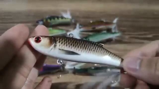 Копия -  Bassday Range Vib 90 ES (90мм / 20гр.)  Натуральные цвета - с Алиэкспресс