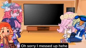 MLP reacts to my rarijack video // Rarity x Applejack // MLP/EG // Gacha Club