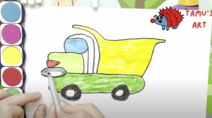 How to draw a truck \ draw and coloring