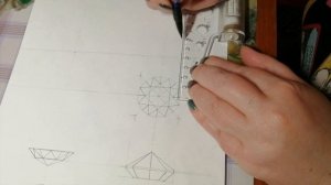 Чертёж Бриллиантовой огранки