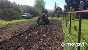 Вспашка и фрезеровка Shifeng 240 по тяжёлой почве!!!