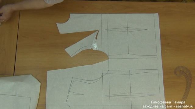 рубашечный рукав - изменение проймы и рукава - уроки кройки и шитья для начинающих Тимофеева Тамара