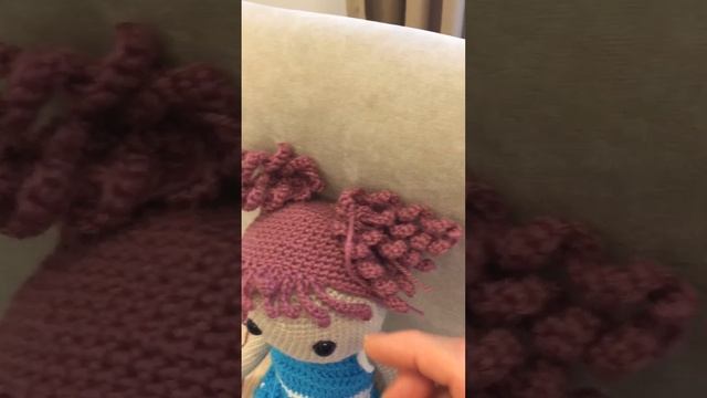Как связать волосы для куклы.Вяжу игрушки на заказ смотреть онлайн