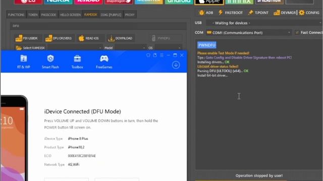 IPhone 8 plus 16.7.5 Hello  Screen  I cloud  Bypass Unlock Tool