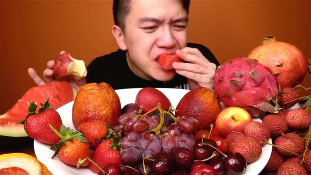 ASMR MUKBANG | PRANK GONE WRONG RED FRUITS 3RD HOTTEST CHILI HABANERO PEPPER!