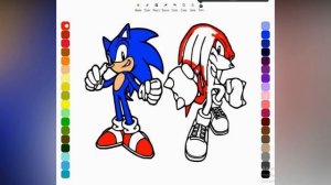 Sonic and Knuckles. Coloring Book