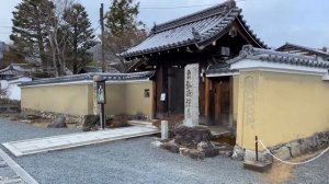 【4K】Snowy KYOTO, JAPAN 2022 -  Kimono Forest, Tenryuji Temple Walking Tour 【ASMR】