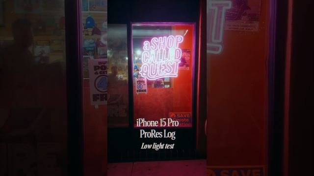 ProRes Log Low Light Test Will Blow Your Mind! (iPhone 15 Pro Max)