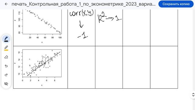 Эконометрика-1. Разбор задачи #3 2023 год КР1