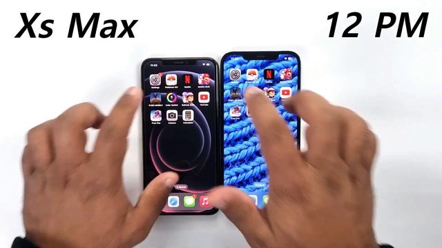 iPhone Xs Max vs 12 Pro Max - SPEED TEST смотреть онлайн