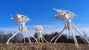 Белемнетиды. Ветряная кинетическая скульптура