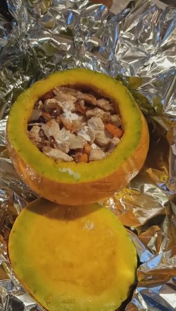 Очень вкусное блюдо из маленькой тыквы