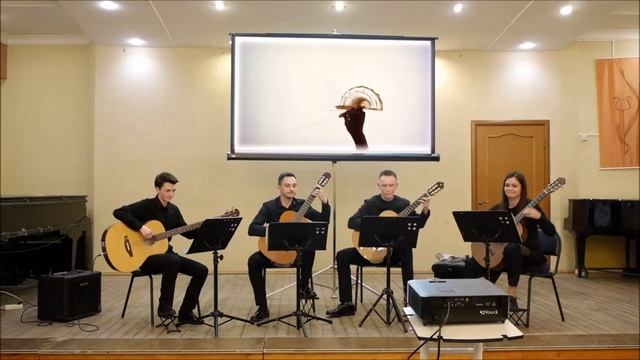 Борис Мокроусов."Песенка пожарного". Аранжировка Александра Виницкого для квартета гитар.