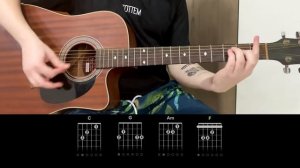 With Or Without You - U2 (Guitar Tutorial Lesson Tab)