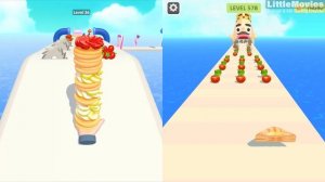 Pancake Run | Sandwich Runner - All Level Gameplay Android,iOS - NEW BIG APK UPDATE