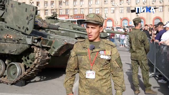 Волгоградцам показали трофейную технику