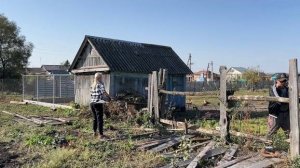 ЖИЗНЬ В ДЕРЕВНЕ/СЛОМАЛИ СТАРЫЙ ЗАБОР/СНОВА ЗАГОТОВКИ НА ЗИМУ/СВОИ ПОМИДОРЫ, ОГУРЦЫ ОСЕНЬЮ