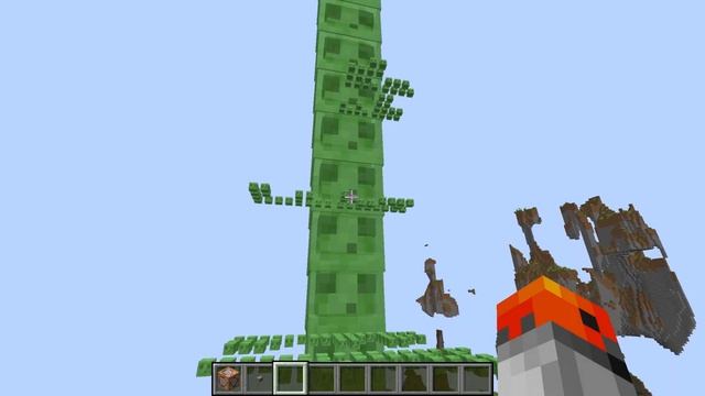 How to summon a MASSIVE Slime Tower in Minecraft смотреть онлайн