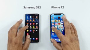 Samsung S22 vs iPhone 12 | SPEED TEST