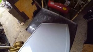 раскладной столик из крышки от стиральной машинки