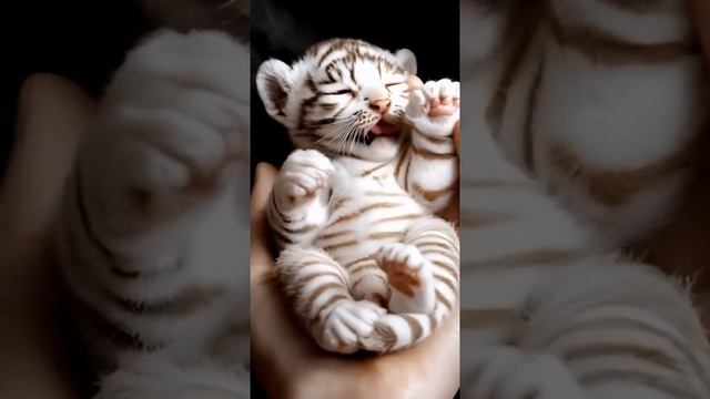 Разве можно не любить такого милого маленького тигренка