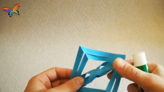 Как сделать аппликацию из цветной бумаги  #DIYpapercraft