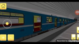 Прибытие и отправление поезда метро 81-717.5М (Номерной) в Skyrail