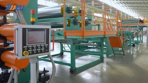 Экструзионная линия для производства геомембран из HDPE/TPO JWELL