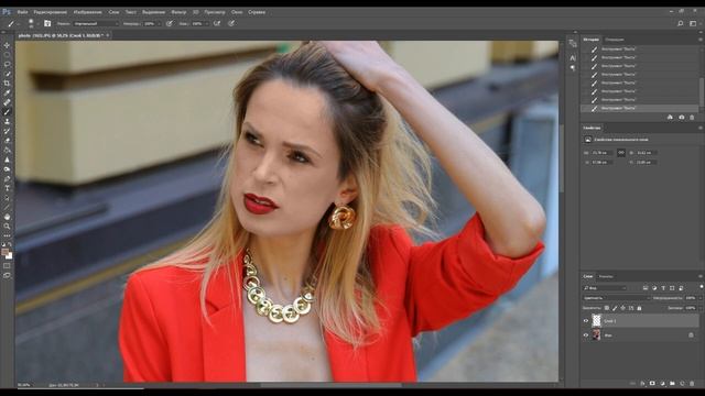 КРАСИВЫЙ ОТТЕНОК КОЖИ _ РЕТУШЬ КОЖИ В ФОТОШОП _ [2021] смотреть онлайн