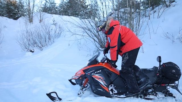 Прогулочный снегоходик Motoland ALPINE 200 смотреть онлайн