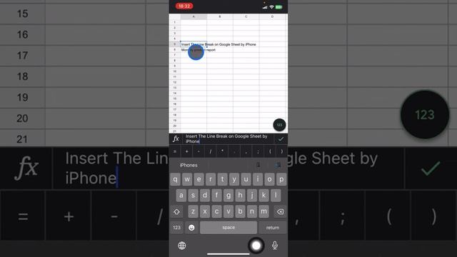 A Quick Guide Using Google Sheet on iPhone! How to Add Break Line on The Google Sheet with iPhone?