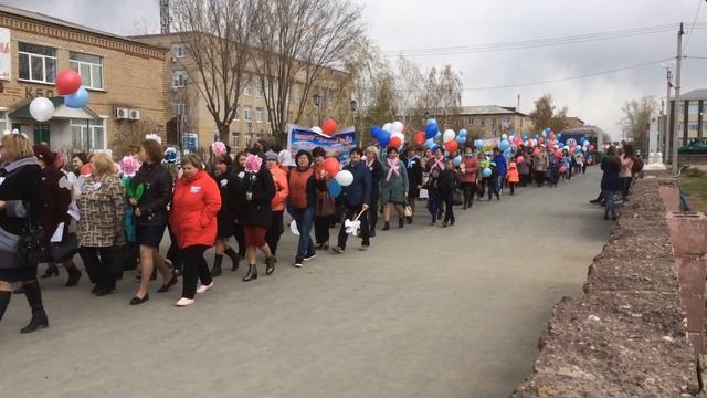 ПервоМайская демонстрация в Новоорске