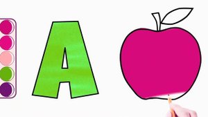 A for Apple, B for Ball, Abcd, phonics song, alphabet,alphabet song, writing,learning,word,letter