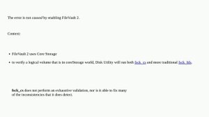 Apple: Disk Utility Error "Storage system verify or repair failed"