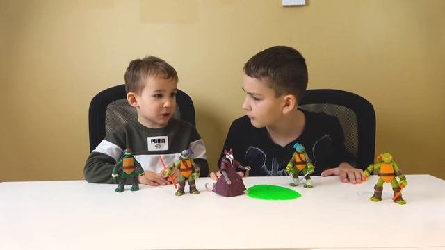 Игрушки Черепашки Ниндзя против Шреддера. Кто победит в этой битве?