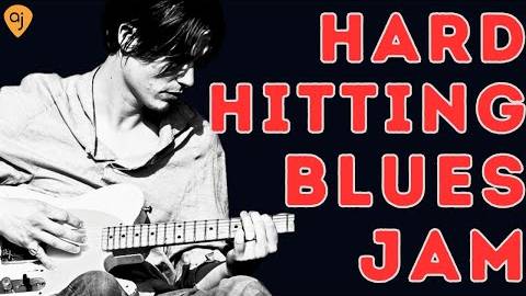 HARD HITTING BLUES Jam Track in D Minor Guitar Backing Track (60 BPM) смотреть онлайн