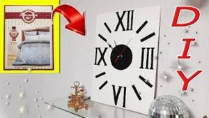 СТИЛЬНЫЕ ЧАСЫ из КОРОБКИ от ПОСТЕЛЬНОГО БЕЛЬЯ своими руками