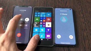 Incoming Call iPhone 12 Pro Vs Samsung S10 & alarm clock Nokia Lumia
