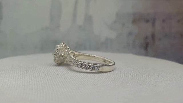 Кольцо для помолвки из серебра