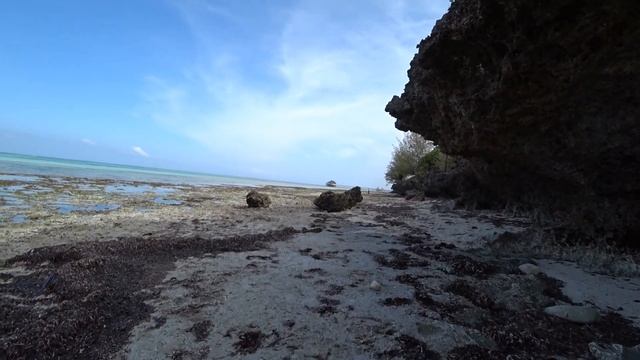 Занзибар Пвани Мчангани пляж вправо от отеля Coral Reef 22 02 21