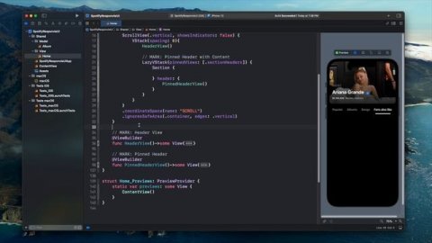 SwiftUI Animated Sticky Header - Xcode 13 - SwiftUI Tutorial