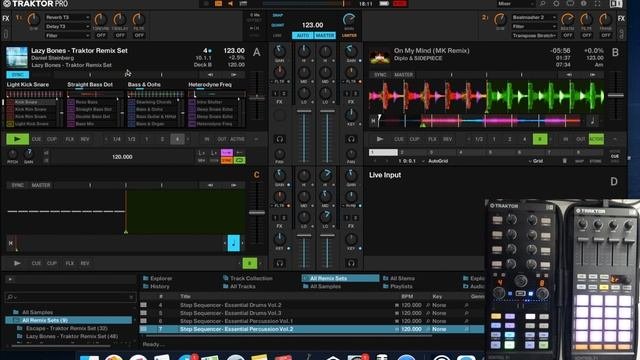 TRAKTOR PRO 3 & KONTROL F1 DJ REMIX CONTROLLER TUTORIAL ITA