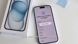 iPhone 15 blue unboxing 💙