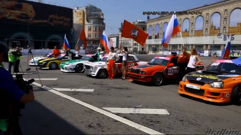 Moscow Russia, кадры с 3 этап по Drift-у. RDS 12июня 2010 г