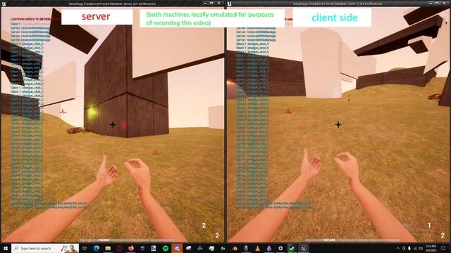 I added multiplayer to my doom eternal/titanfall2 inspired movement shooter| RampRage devlog