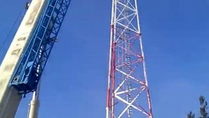 Монтаж вышки сотовой связи